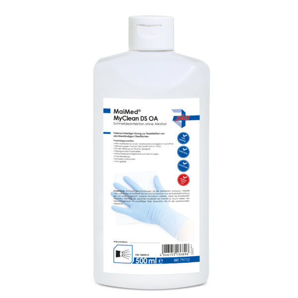 MaiMed MyClean DS OA Schnelldesinfektion ohne Alkohol, 500ml.